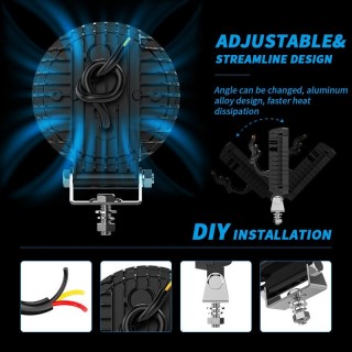 LED фар универсален 9-30V